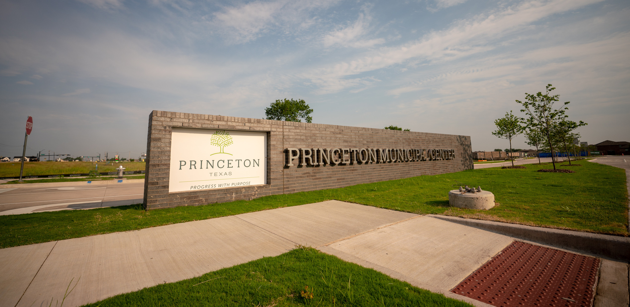Princeton Municipal Center sign