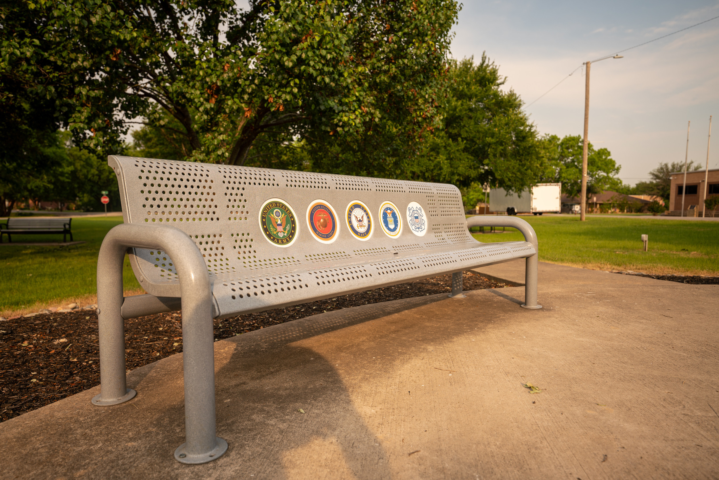 Veteran Park bench